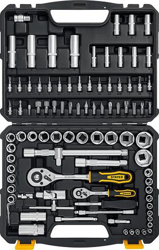 STAYER AUTO 94, 94 предм., (1/2″+1/4″), универсальный набор инструмента, Professional (27760-H94) фото 1