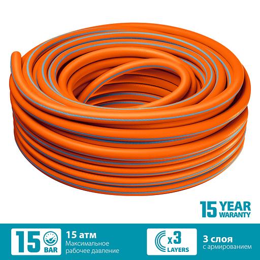 GRINDA FLEX 3, 1″, 25 м, 15 атм, из термоэластопласта, трёхслойный, армированный, гибкий, поливочный шланг, PROLine (429008-1-25) фото 3