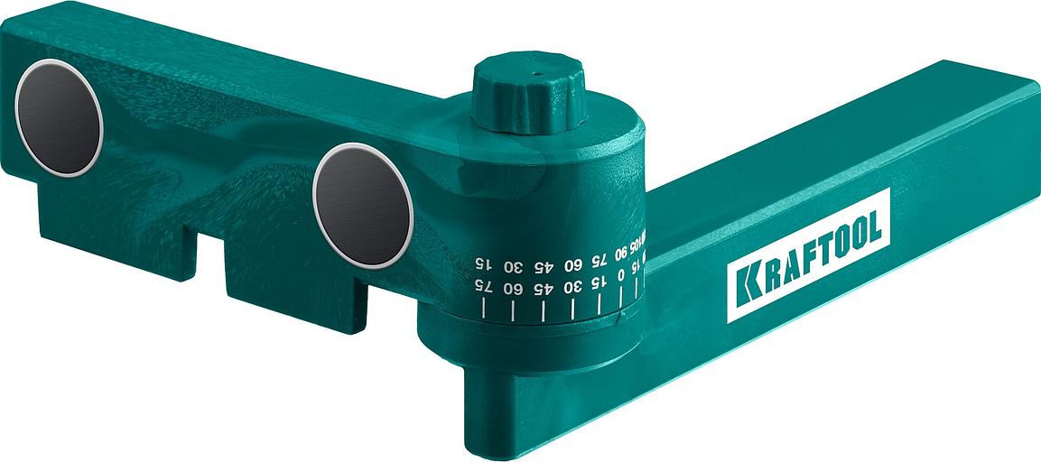 KRAFTOOL UNIVERSAL, 12 углов (15°- 180°), многопозиционное поворотное стусло с магнитной направляющей (15388) фото 1