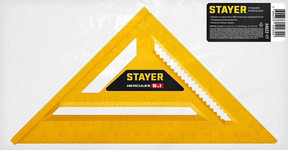 STAYER 170 мм, 5-в-1, универсальный кровельный пластиковый угольник (34522-17) фото 9