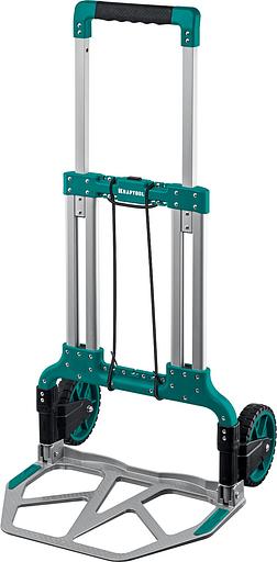 KRAFTOOL ATLANT, до 120кг, каркас и платформа из алюминия, платформа 48.5х35см, колеса d18см, вес 6.9кг, складная хозяйственная тележка (38751-120) фото 1