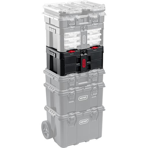 KETER STACKNROLL, 481 х 332 х 233 мм, (19″), пластиковый ящик с выдвижными полками (38407) фото 8