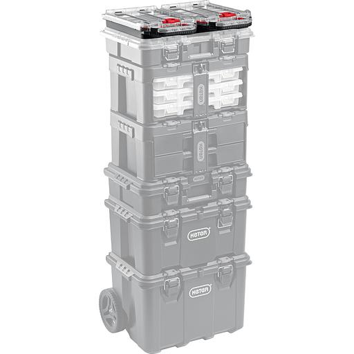 KETER STACKNROLL, 242 х 388 х 78 мм, (10″), пластиковый органайзер с 15 регулируемыми ячейками (38408) фото 7