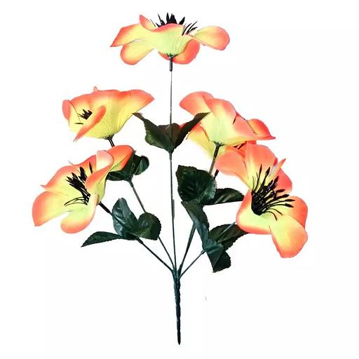 Букет георгинов (однослойных) 6 голов 34см 086-435 фото 3