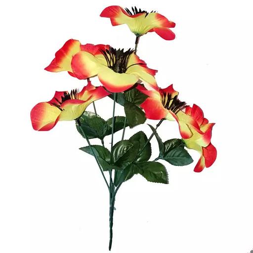 Букет георгинов (однослойных) 6 голов 34см 086-435 фото 5