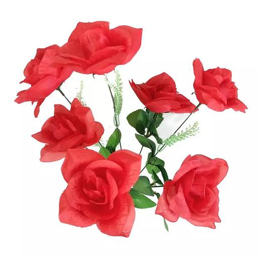 Букет с розами на 7 голов 49см 049-528 фото 3