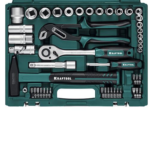 KRAFTOOL EXTREM-66, 66 предм., (1/2″+1/4″), универсальный набор инструмента (27976-H66) фото 9