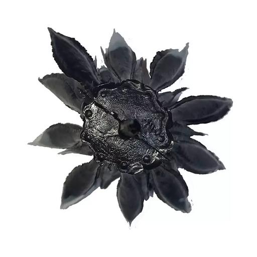 Добавка середина с ножкой Чёрная с белым 5-8см 168с (с крепл.) 590шт/кг фото 1