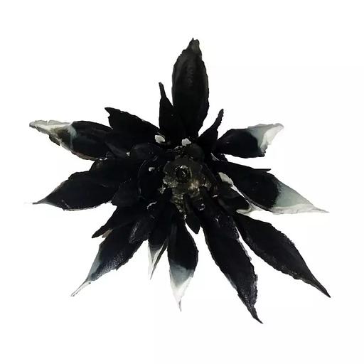 Добавка середина с ножкой Чёрная с белым 5-8см 168с (с крепл.) 590шт/кг фото 4