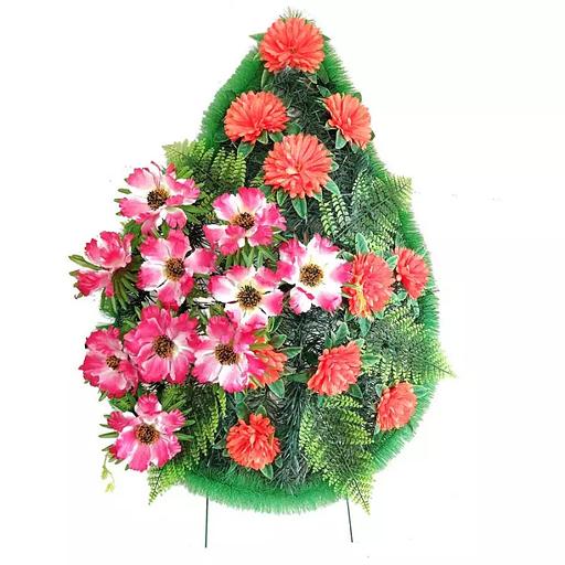 Р-ный венок Бадар с маками, шафранами 100см фото 1