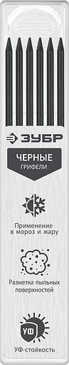 ЗУБР черные, d 2,8 мм, HB, 6 шт грифели для автоматического карандаша (06313-2) фото 1