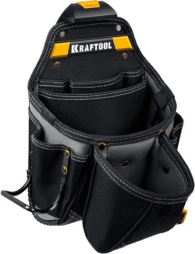 KRAFTOOL KBS-3 пояс монтажника, в комплекте: пояс монтажника, большая сумка, малая сумка (38762) фото 3