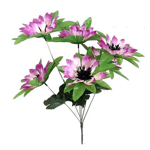 Букет с георгинами на 6 голов 46см 365-620 фото 2