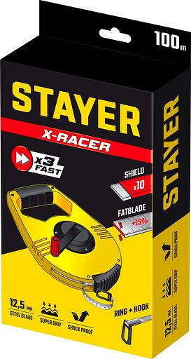 STAYER RACER 100 м геодезическая стальная мерная лента (34186-100) фото 7