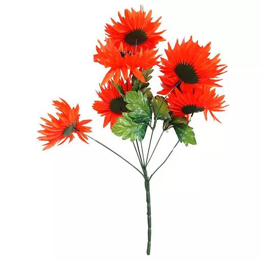 Букет ритуальный с астрами 7 голов 57см 261-500 фото 2