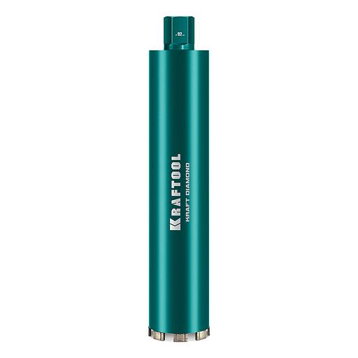 KRAFTOOL DIAMOND 92 мм (450 мм, 1 1/4″, лазерная сварка, сухое сверление с микроударом), алмазная коронка по железобетону (29825-092) фото 1