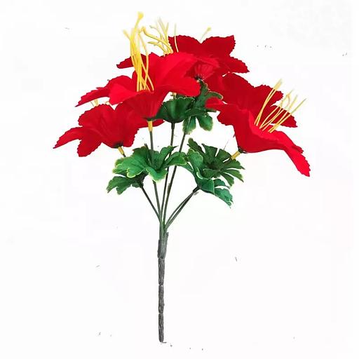 Букет бархатных колокольчиков 6 голов 32см 394-614 фото 1