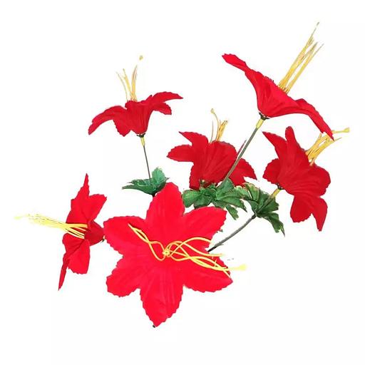 Букет бархатных колокольчиков 6 голов 32см 394-614 фото 4