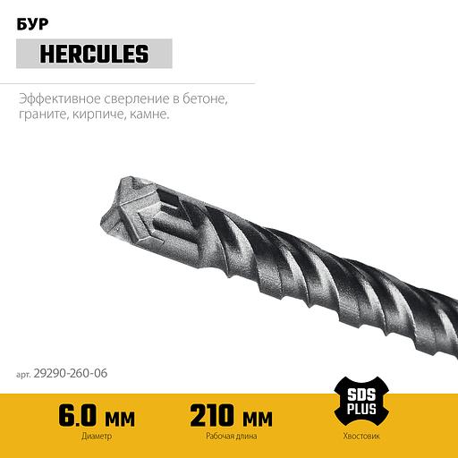 STAYER HERCULES-4Х 6x260 мм, SDS-plus бур (29290-260-06) фото 4