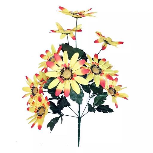 Букет ромашек на 11 голов 60см 324-487 фото 4