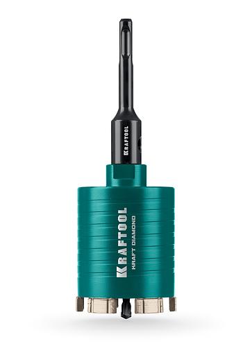 KRAFTOOL DIAMOND d 82 мм (сухое сверление с микроударом, глубина сверления 75 мм, лазерная сварка), Алмазная Коронка для подрозетников (29820-82) фото 1