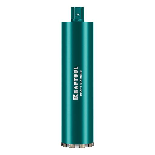 KRAFTOOL DIAMOND 112 мм (450 мм, 1 1/4″, лазерная сварка, сухое сверление с микроударом), алмазная коронка по железобетону (29825-112) фото 1