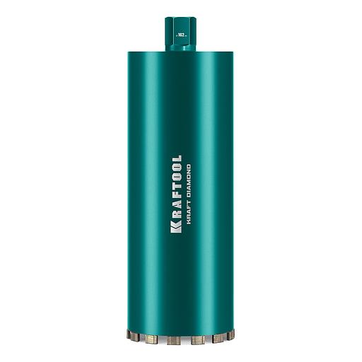 KRAFTOOL DIAMOND 162 мм (450 мм, 1 1/4″, лазерная сварка, сухое сверление с микроударом), алмазная коронка по железобетону (29825-162) фото 1