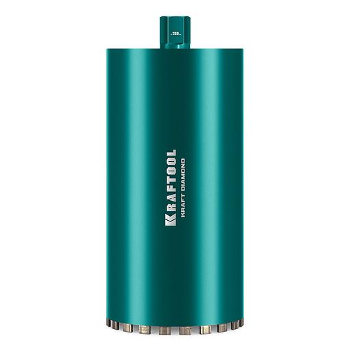 KRAFTOOL DIAMOND 200 мм (450 мм, 1 1/4″, лазерная сварка, сухое сверление с микроударом), алмазная коронка по железобетону (29825-200) фото 1