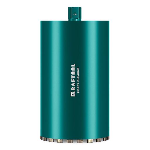 KRAFTOOL DIAMOND 250 мм (450 мм, 1 1/4″, лазерная сварка, сухое сверление с микроударом), алмазная коронка по железобетону (29825-250) фото 1