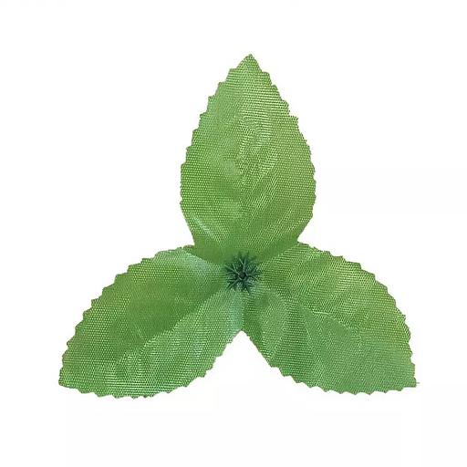 Лист земляничка светлый в сборе 69с 11см (6см от центра) (1670 шт/кг) фото 2