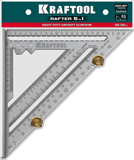 KRAFTOOL 250 мм, 5-в-1, Высокоточный кровельный угольник (3441-25) фото 3
