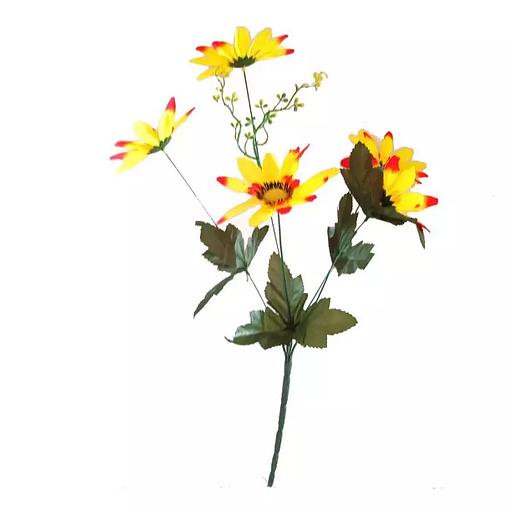 Букет ромашек на 5 голов 50см 283-487 фото 2