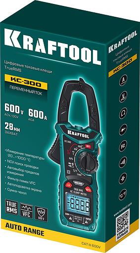 KRAFTOOL KC-300 Цифровые токовые клещи (59832) фото 8