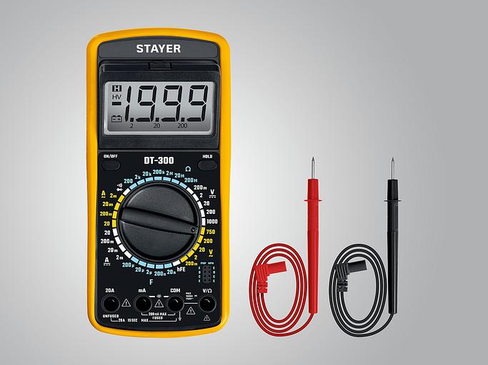 STAYER DT-300 Цифровой мультиметр (45321) фото 2