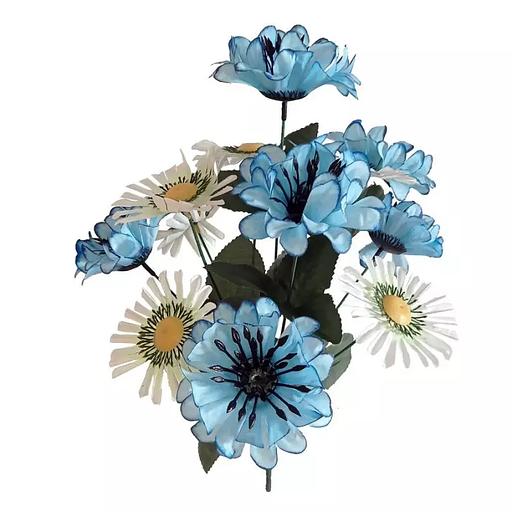 Букет георгинов с ромашками 12 голов (6+6) 38см 094-567+453 фото 3