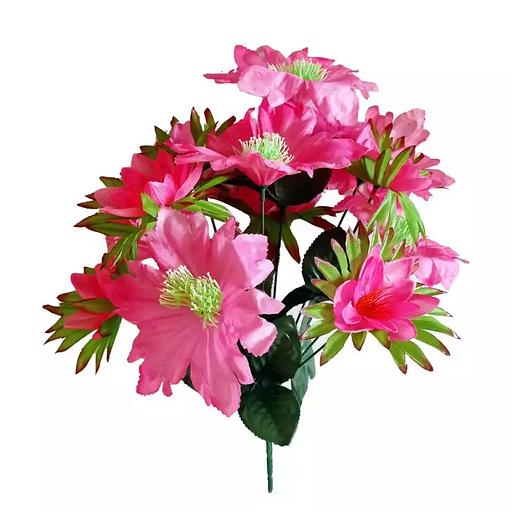 Букет георгинов с клематисом 12 голов (6+6) 38см 094-516+344 фото 2