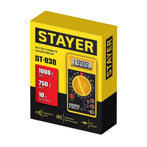 STAYER DT-838 Цифровой мультиметр (45306) фото 3