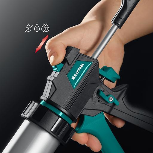 KRAFTOOL Ultra 310 мл, закрытый пистолет для герметика (06677-31) фото 8