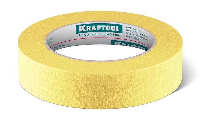 KRAFTOOL #500 Flex 25 мм х 30 м, для изогнутых линий, малярная лента (12105-25) фото 1