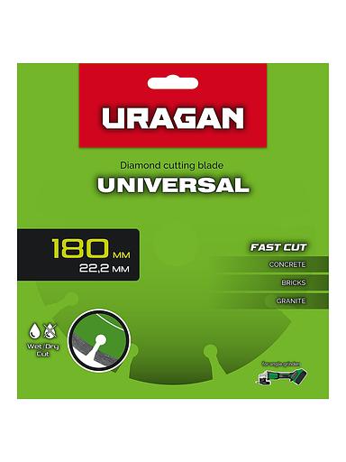 URAGAN UNIVERSAL 180 мм, диск алмазный отрезной сегментный (36705-180) фото 3