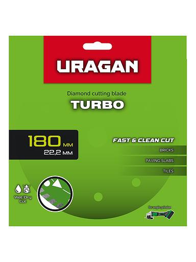 URAGAN TURBO 180 мм, диск алмазный отрезной сегментированный (36706-180) фото 3