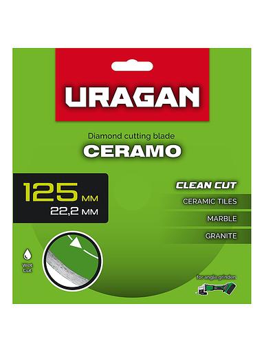 URAGAN CERAMO 125 мм, диск алмазный отрезной сплошной (36707-125) фото 3