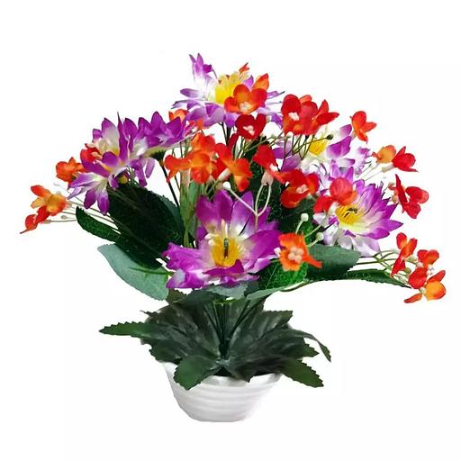 Цветы в горшке 6 георгинов с цветочками фото 2