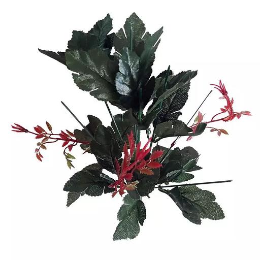 Подбукетник 10 голов 10 листов и 3 велюшки 38см 006-020/029 фото 2