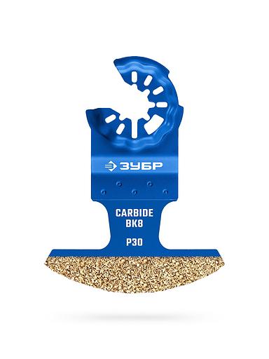 ЗУБР CARBIDE ВК8 Р30, 70x2.8 мм полотно с твердосплавной крошкой: керамика, кирпич, пенобетон, StarQuick (15580-70-2.8) фото 1