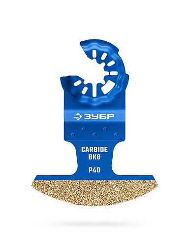 ЗУБР CARBIDE ВК8 Р40, 70x2.6 мм полотно с твердосплавной крошкой: керамика, кирпич, пенобетон, StarQuick (15581-70-2.6) фото 1