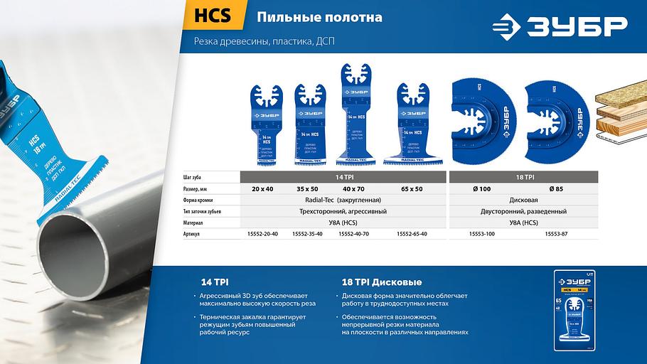 ЗУБР HCS 87 мм, 18TPI полотно пильное, универсальный чистый рез: дерево, пластик, ДСП, ГКЛ, QUICK Uni-Lock (15553-87) фото 6