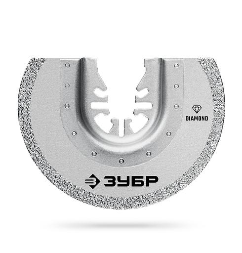 ЗУБР DIAMOND 85x2.0 мм полотно пильное с алмазным зерном Р50: керамика, бетон, кирпич, QUICK Uni-Lock (15554-85) фото 1