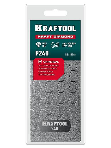 KRAFTOOL DIAMOND 63 х 152 мм, Р240, пластина алмазная заточная (35710-240) фото 7