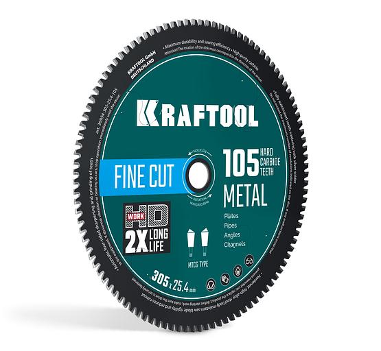 KRAFTOOL Metal Cut 305 х 25.4 мм, 105Т, диск пильный по металлу и стали (36954-305-25.4-105) фото 1